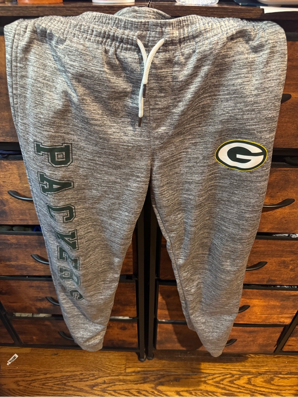 Green Bay Packers Gray Fleece kids Jogger Pants